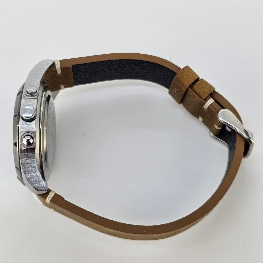 Timex Expedition Ana Dig Men Watch 38MM Green Dial NEW Leather Bands New Battery